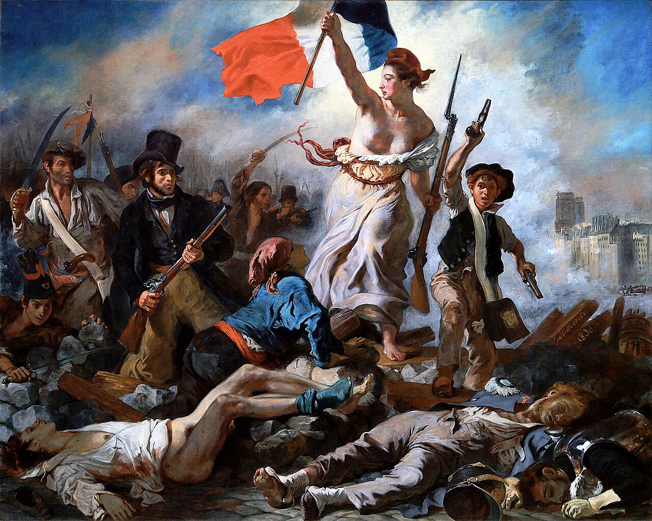 La Liberté guidant le peuple — Eugène Delacroix, 1830